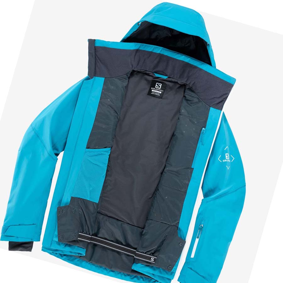 Chaquetas De Esquí Salomon BRILLIANT Hombre Azules | MX 3325CTV